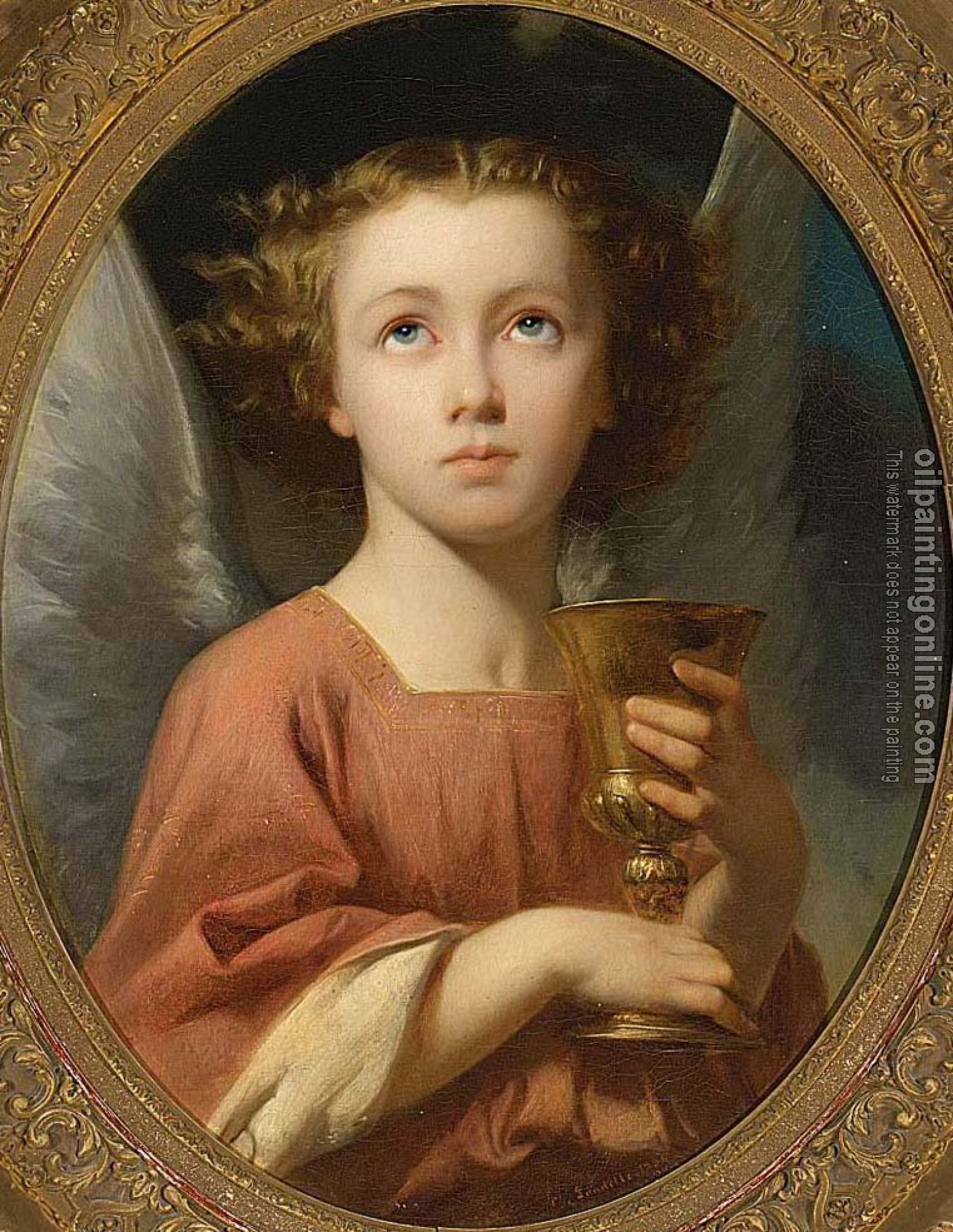 Charles Zacharie Landelle - An Angel Holding a Chalice